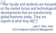 Our faculty and students are focused on the market forces and technological developments that are transforming global business today.  They are superb at what they do.